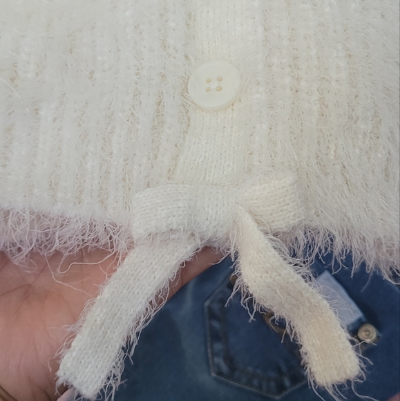 7 For All Mankind Baby Girl Sweater Jeans Set Size 12 Months - Picture 4 of 12